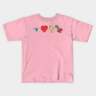 i love house beats Kids T-Shirt